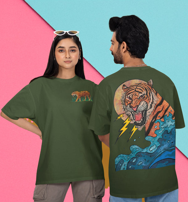 Beast Printed T-Shirt - Green
